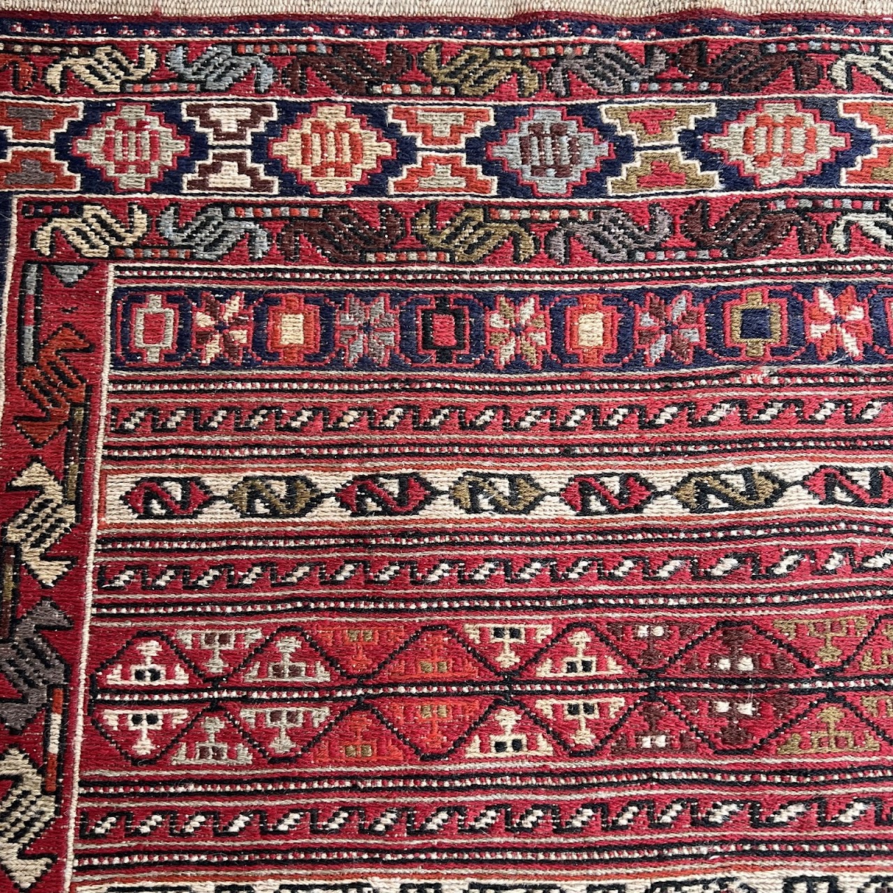 Soumak Wool Area Rug