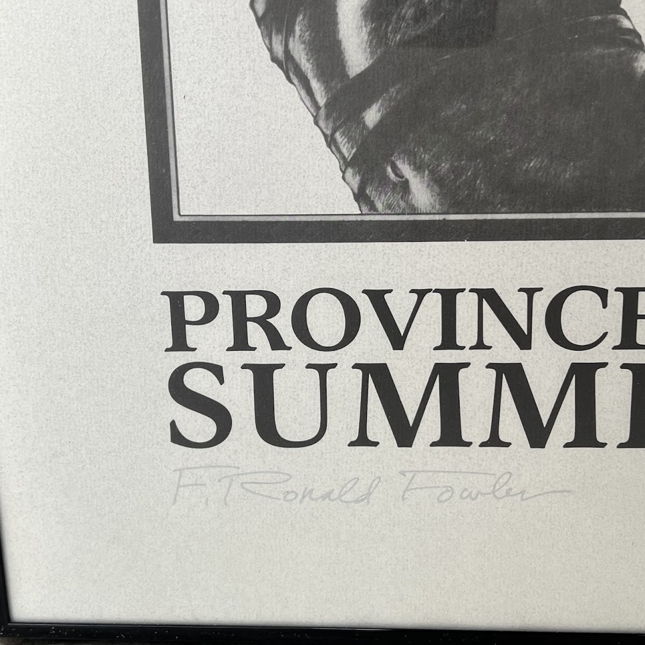 F. Ronald Fowler 'Provincetown Summer '89' Signed Poster