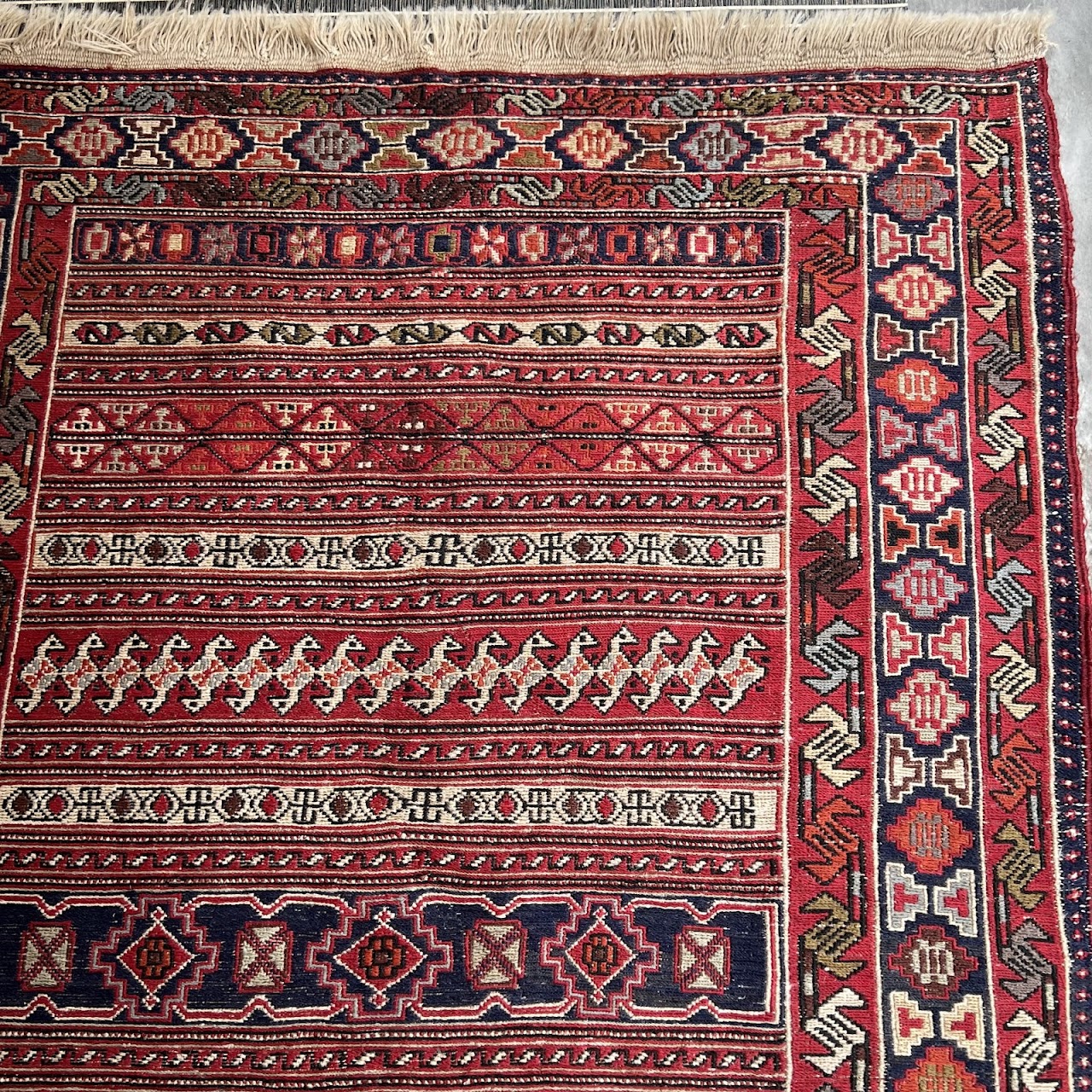 Soumak Wool Area Rug