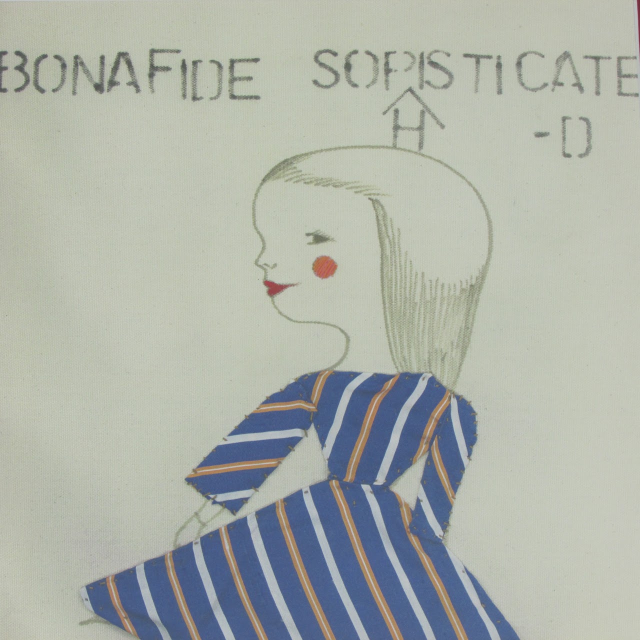 Yoojini Signed 'Bonafide Sophisticated' Mixed Media Drawing