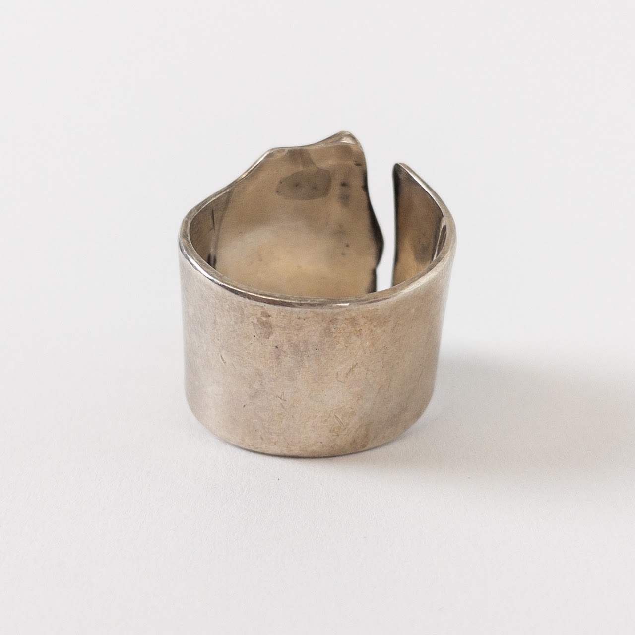 Silver Face Statement Ring
