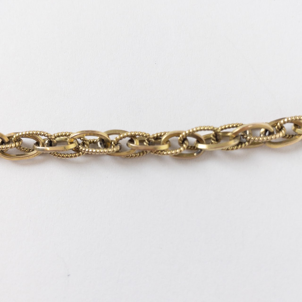 14K Gold Fancy Link Necklace