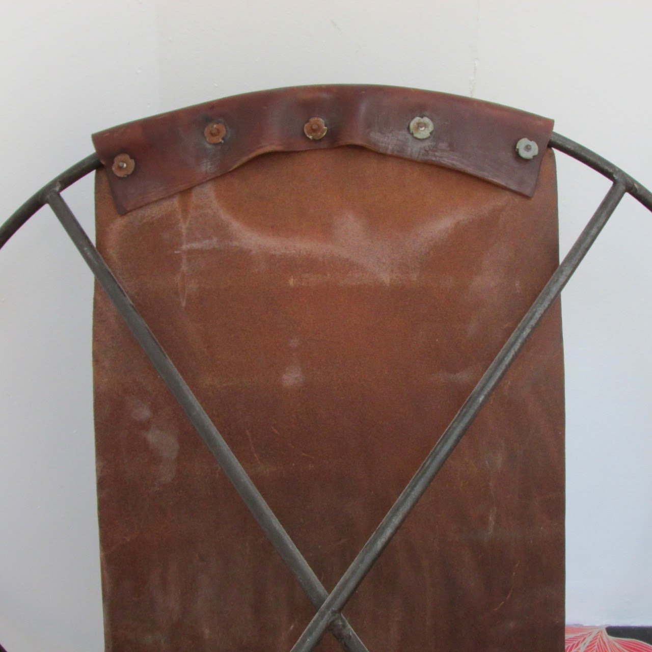 Modern Leather Circle Sling Chair