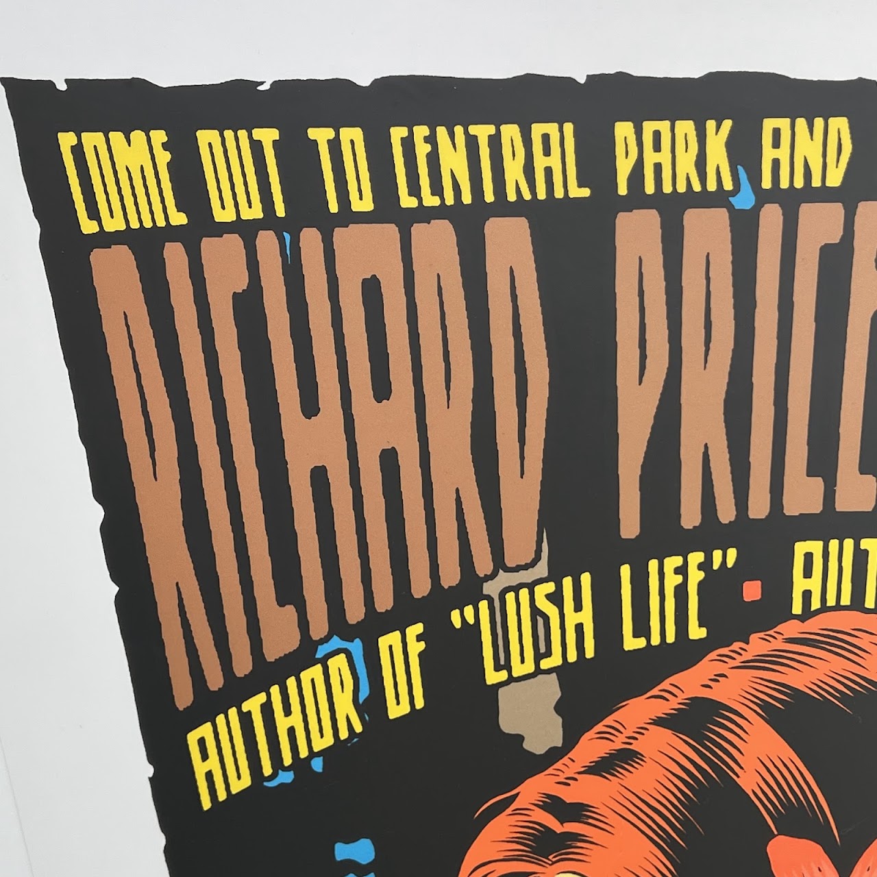 Chuck Sperry: Charles Bock & Richard Price Central Park SummerStage Silkscreen Poster