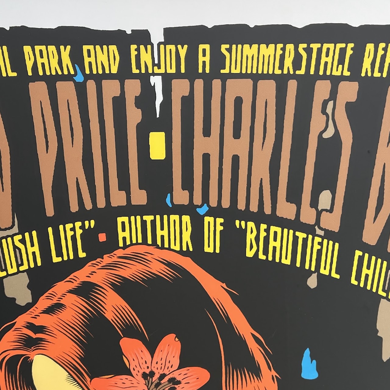 Chuck Sperry: Charles Bock & Richard Price Central Park SummerStage Silkscreen Poster