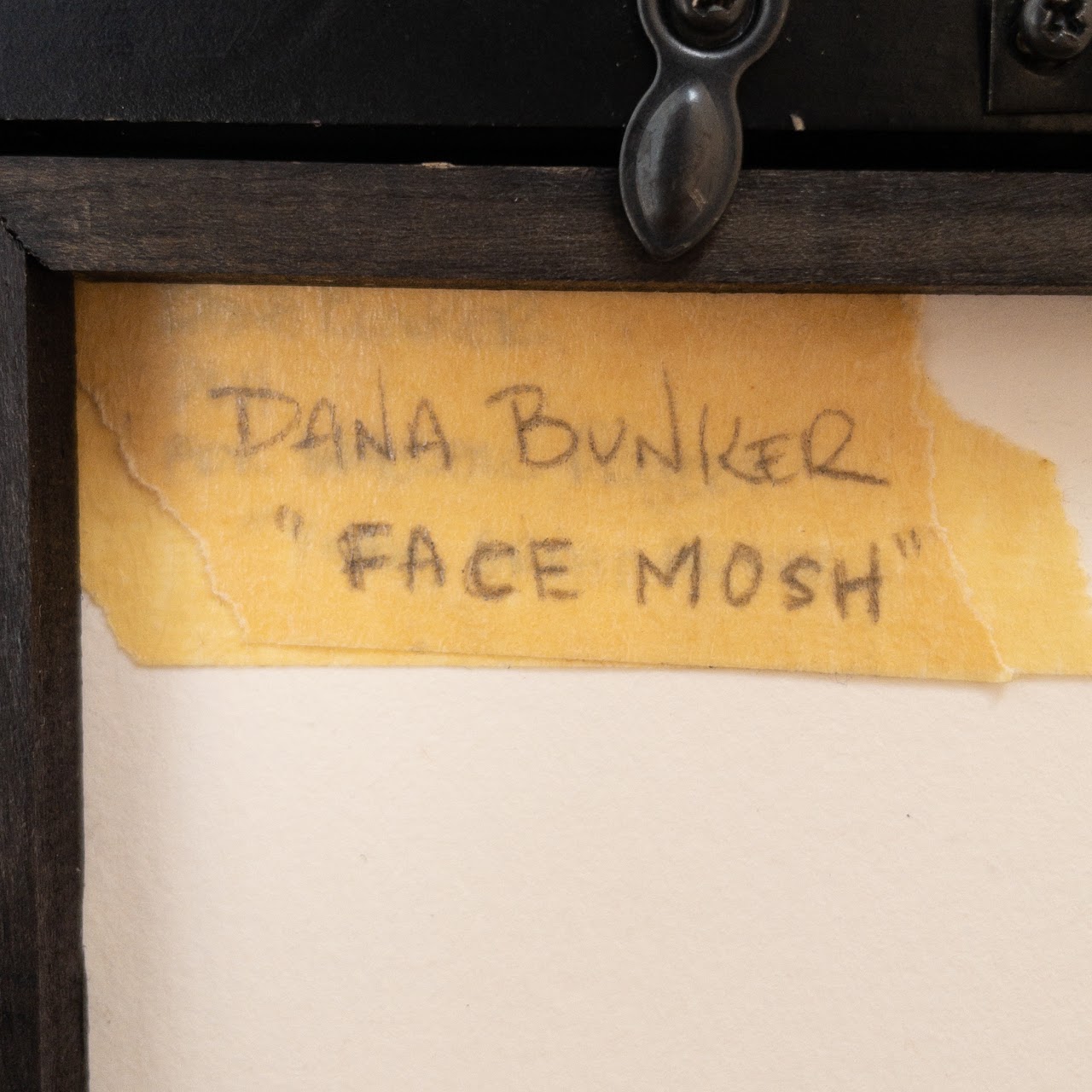 Dana Bunker Signed 'Face Mosh' Drawing