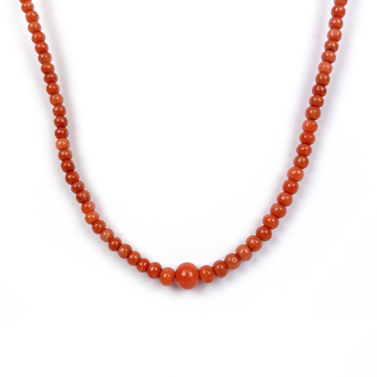14K Gold and Coral Necklace