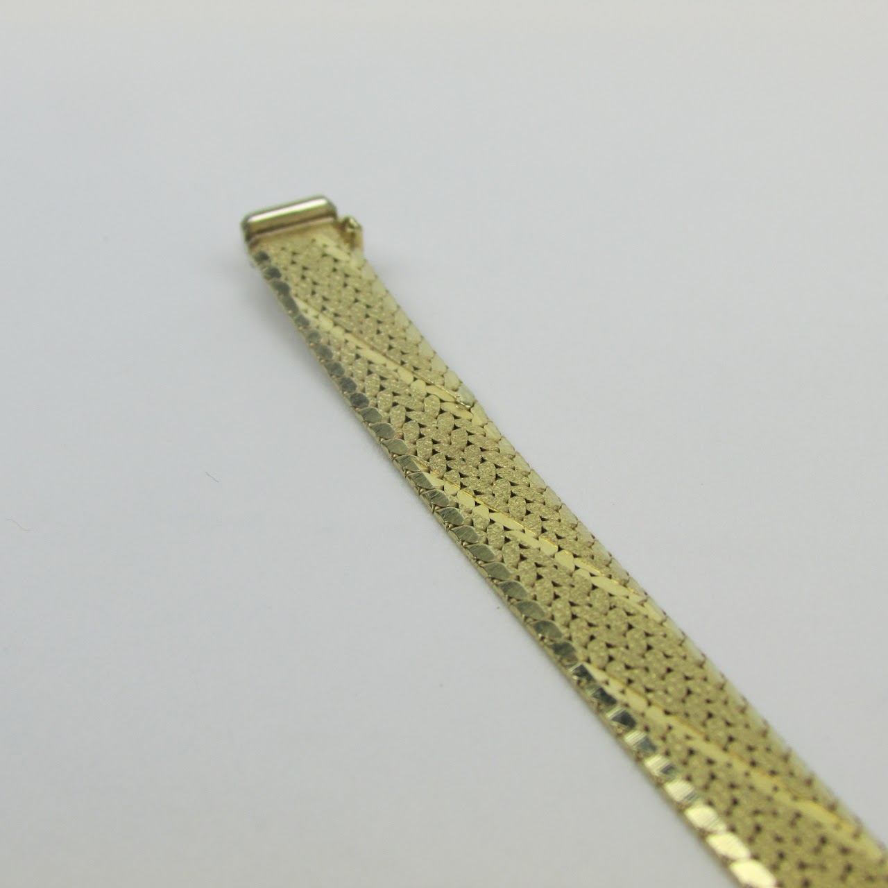 14K Gold Omega Flexible Bracelet