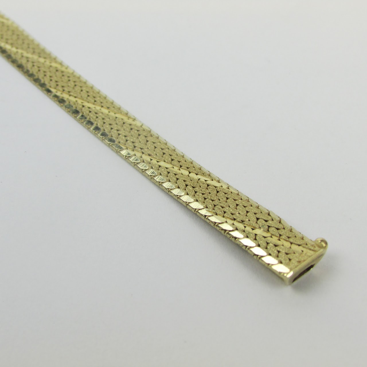 14K Gold Omega Flexible Bracelet