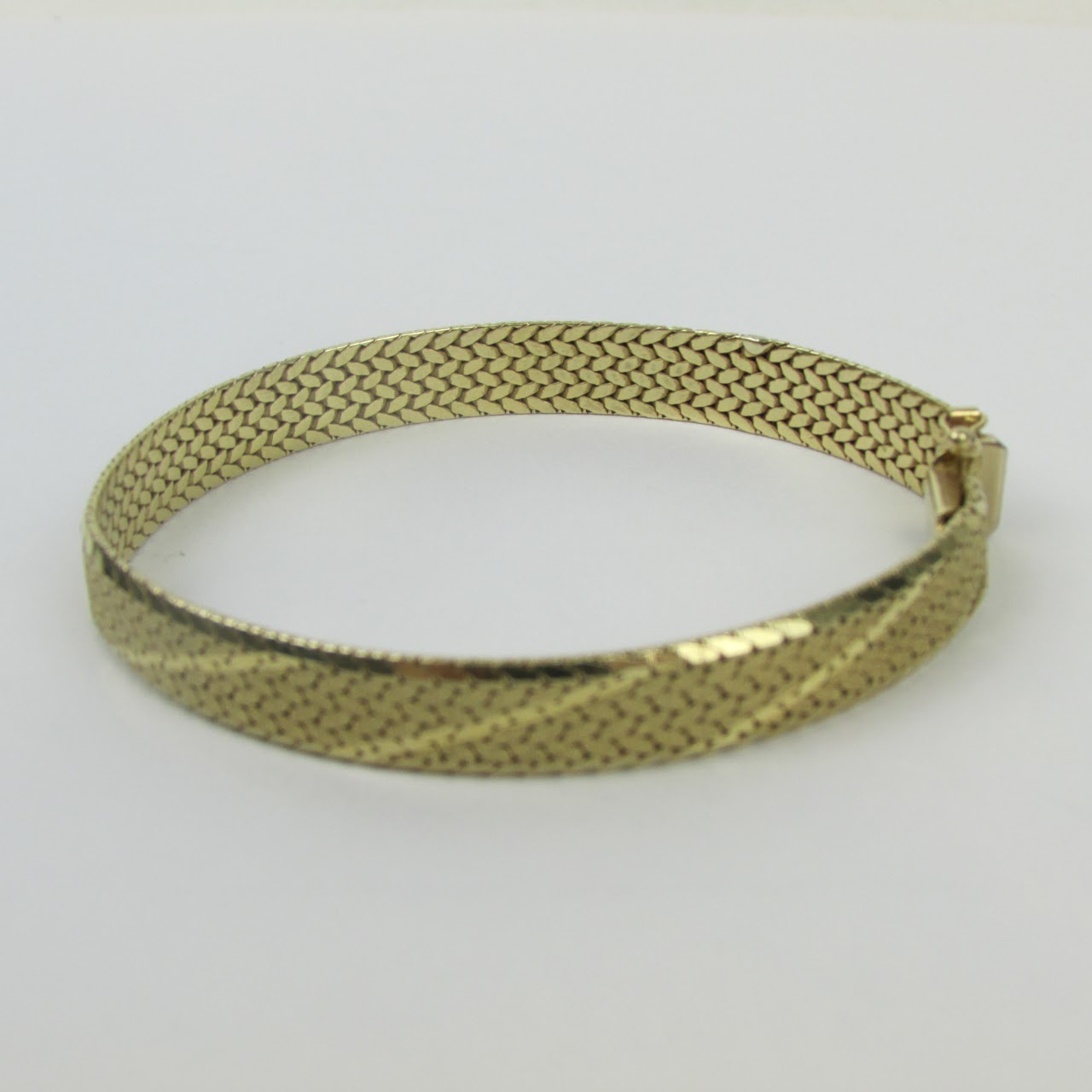 14K Gold Omega Flexible Bracelet