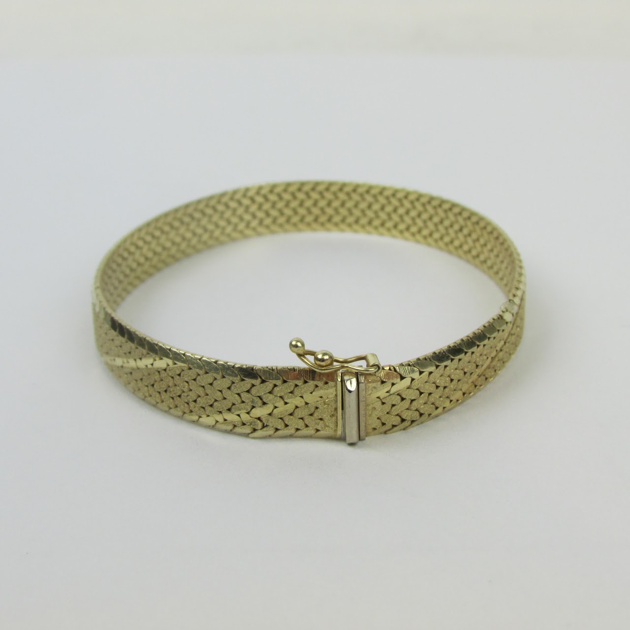 14K Gold Omega Flexible Bracelet