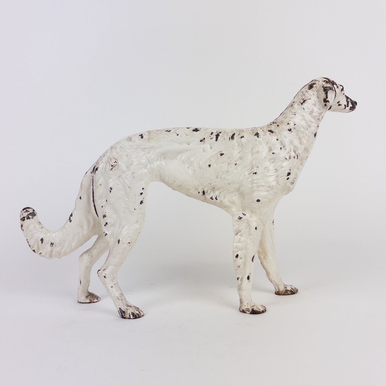 Vintage Cast Iron Borzoi Dog Door Stop