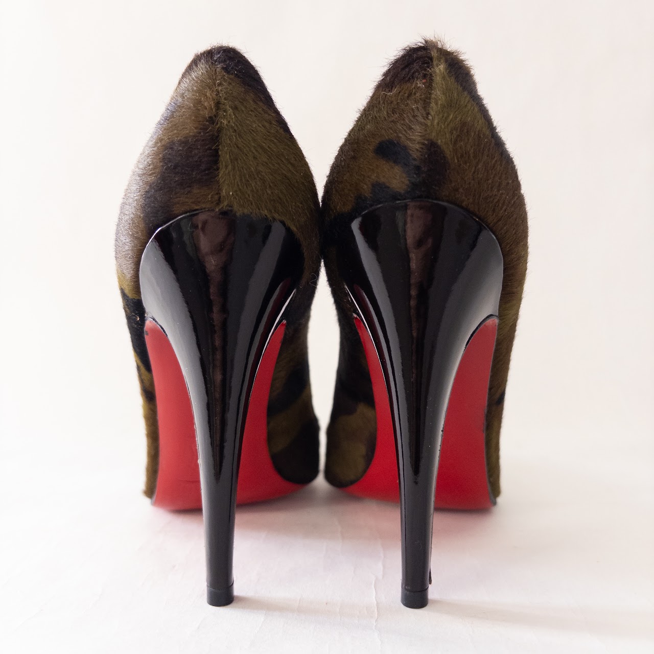 Christian Louboutin Camoflage Pony Hair Pumps