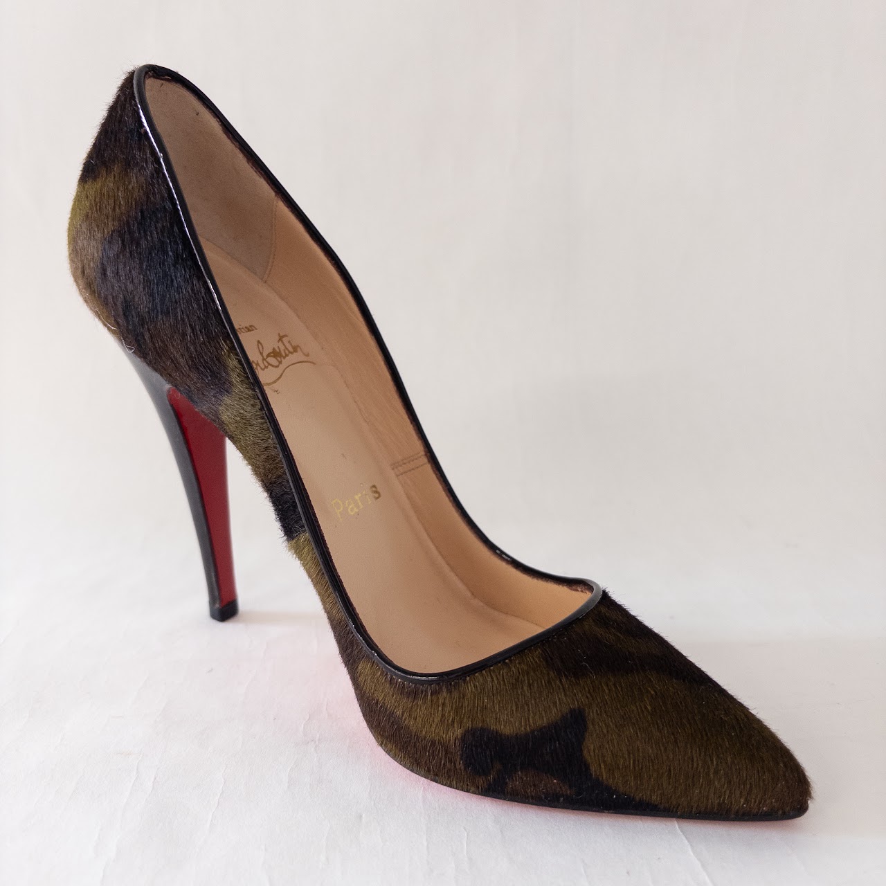 Christian Louboutin Camoflage Pony Hair Pumps