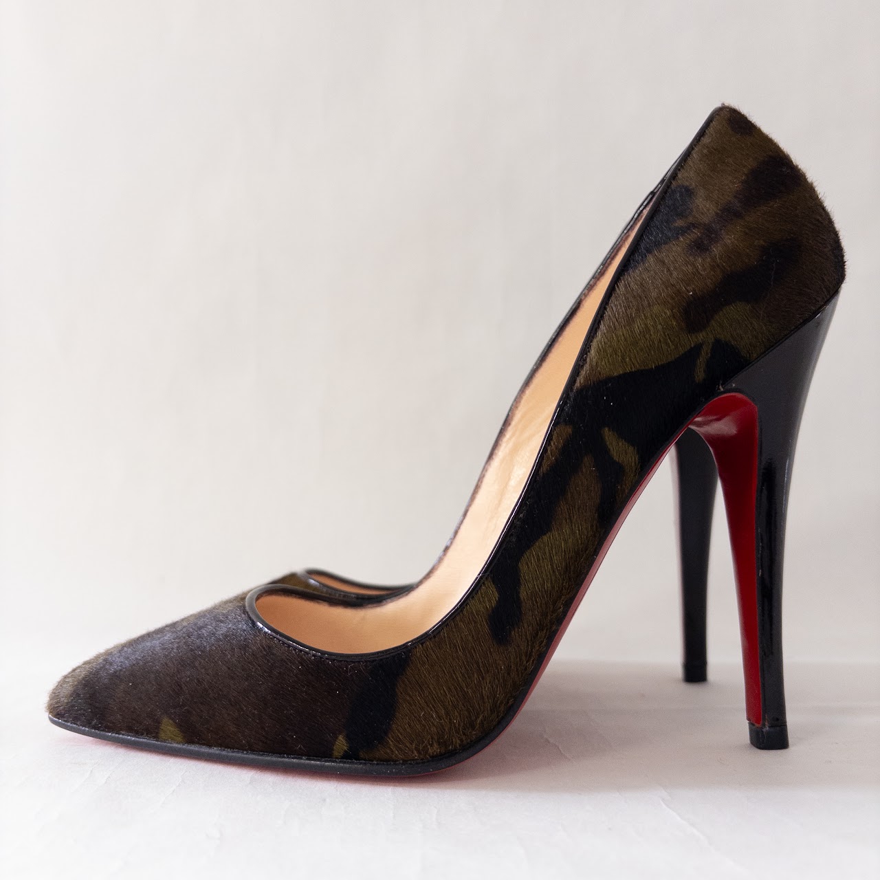 Christian Louboutin Camoflage Pony Hair Pumps