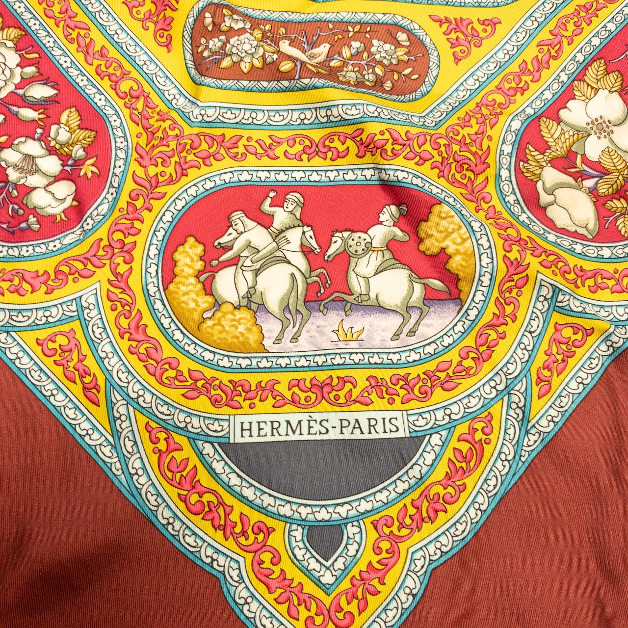 Hermès Qalamdan Silk Scarf 90