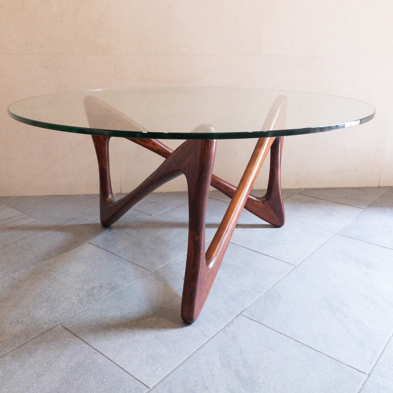 Modernist Style Sculptural Base Cocktail Table