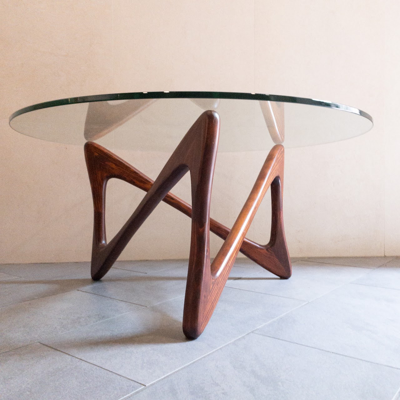 Modernist Style Sculptural Base Cocktail Table