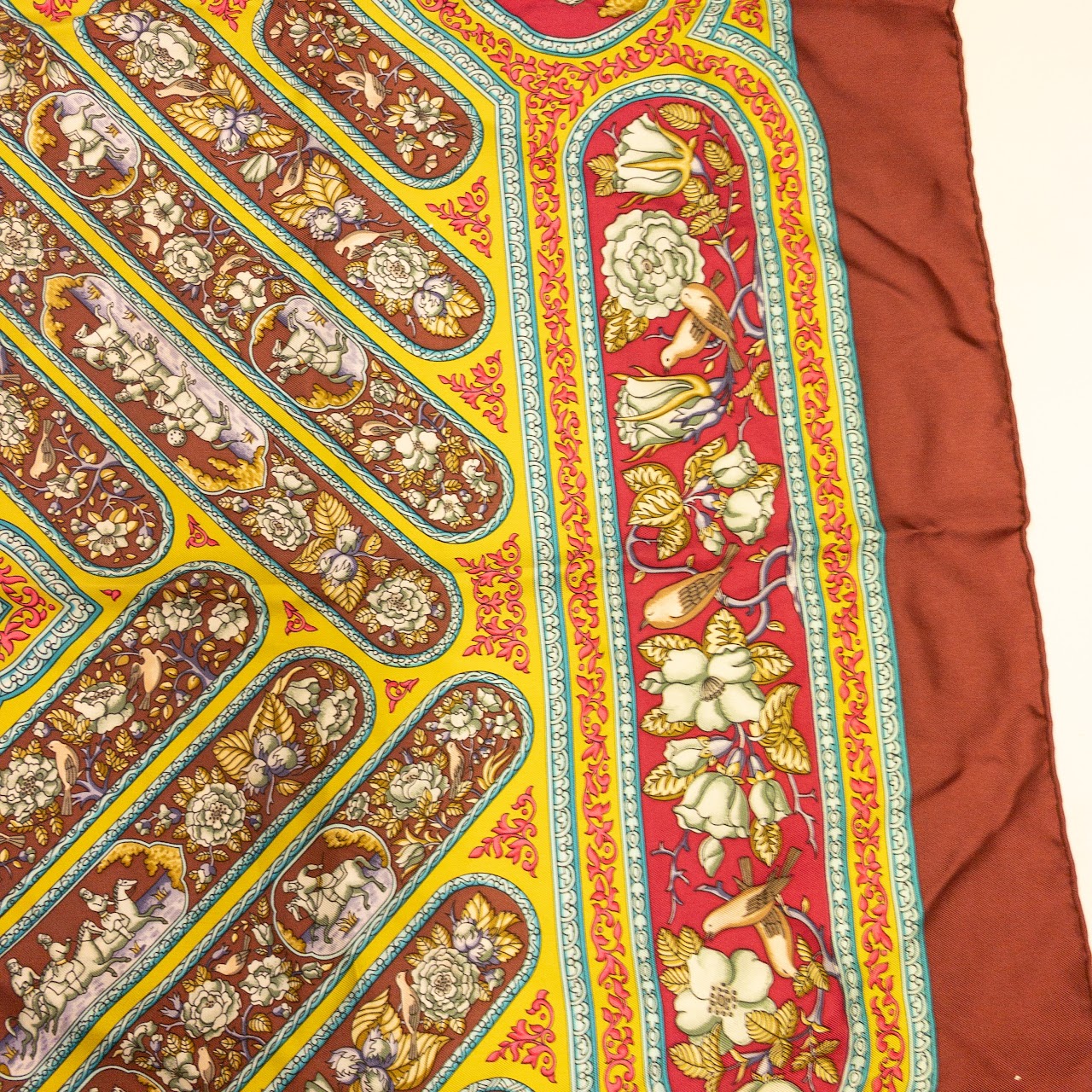 Hermès Qalamdan Silk Scarf 90