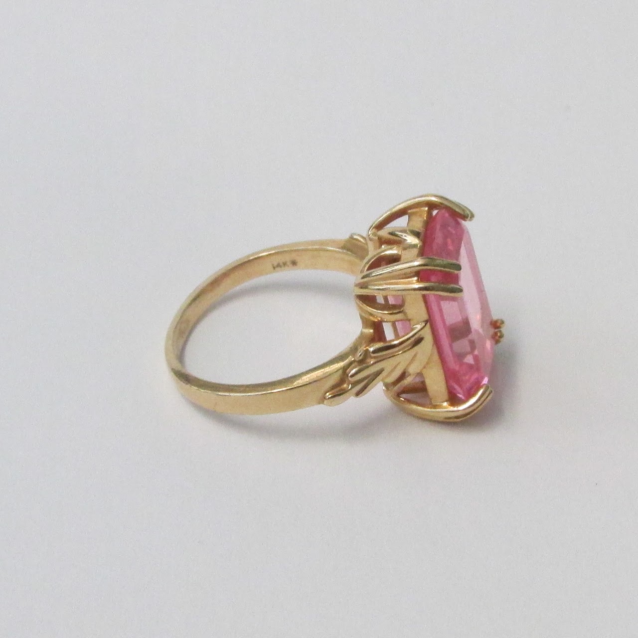 14K Gold & Pink Accent Ring
