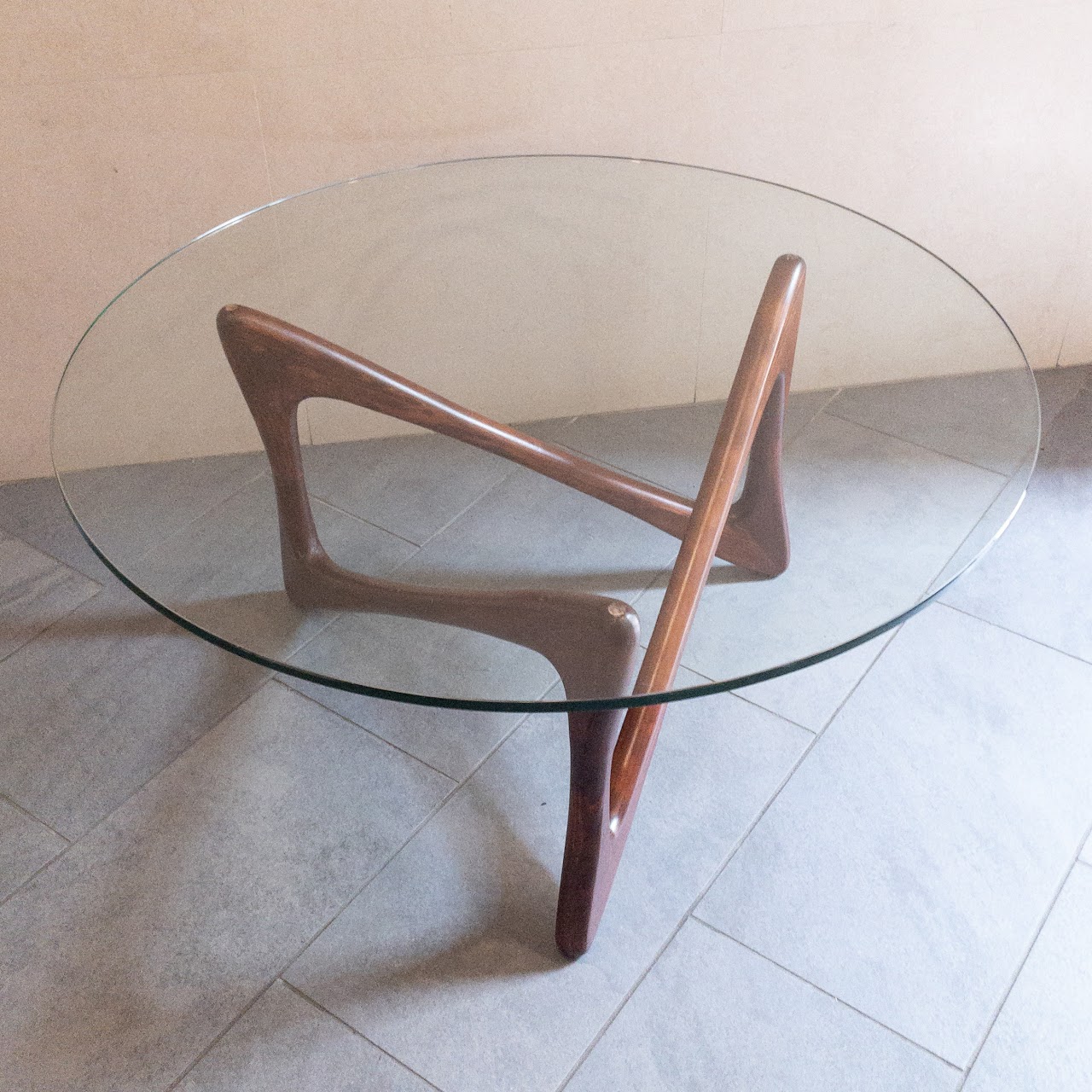 Modernist Style Sculptural Base Cocktail Table