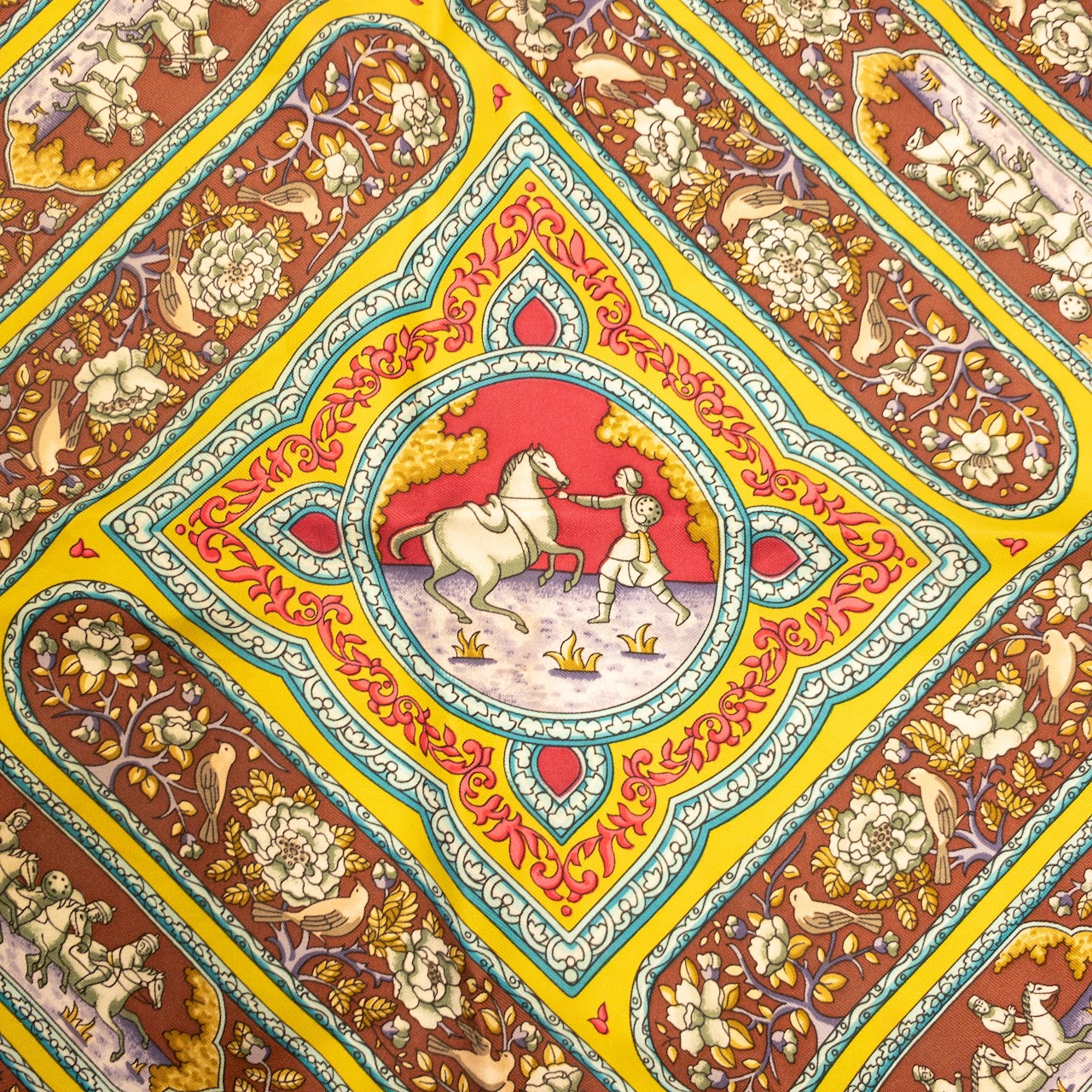 Hermès Qalamdan Silk Scarf 90