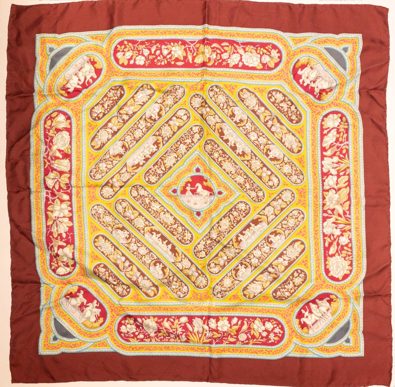 Hermès Qalamdan Silk Scarf 90