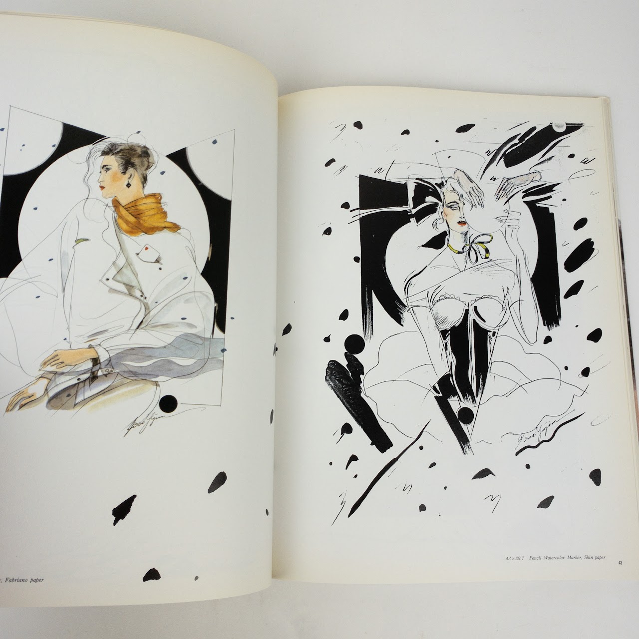 Isao Yajima 1980s "Figure Drawing for Fashion" Book