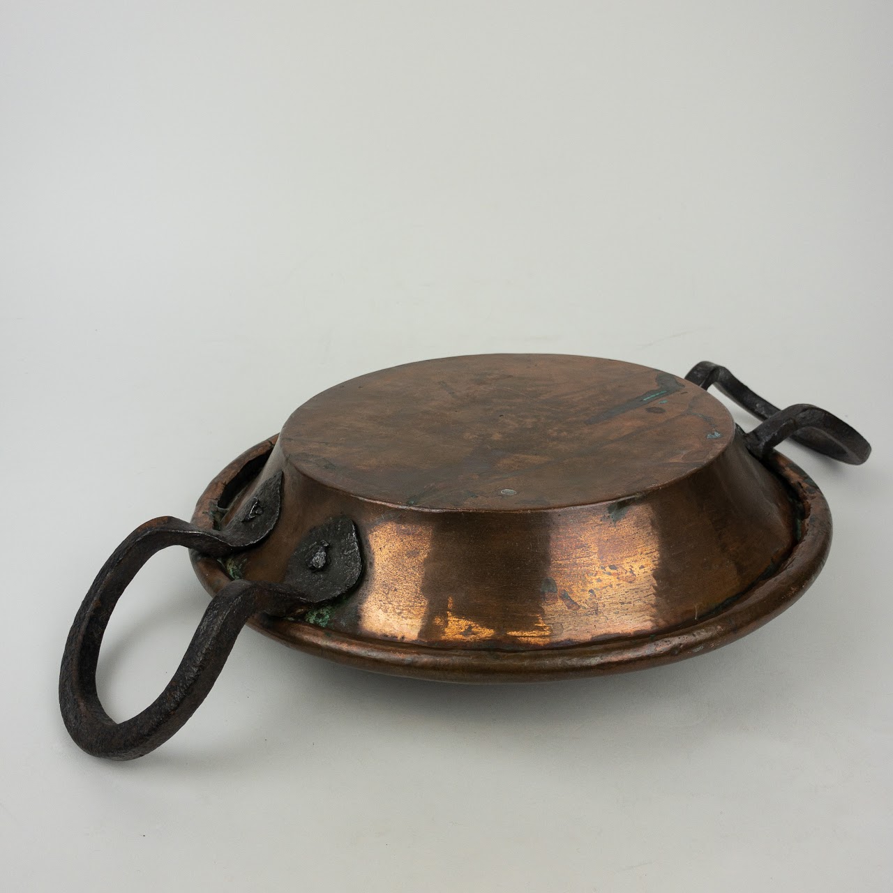 Hammered Copper Vintage Frying Pan