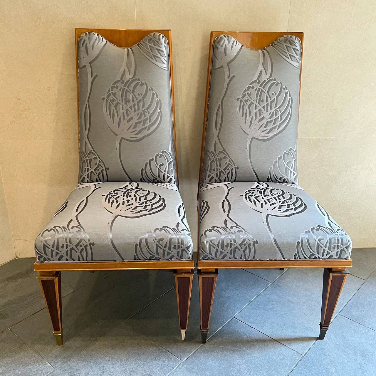 Art Deco Side Chair Pair