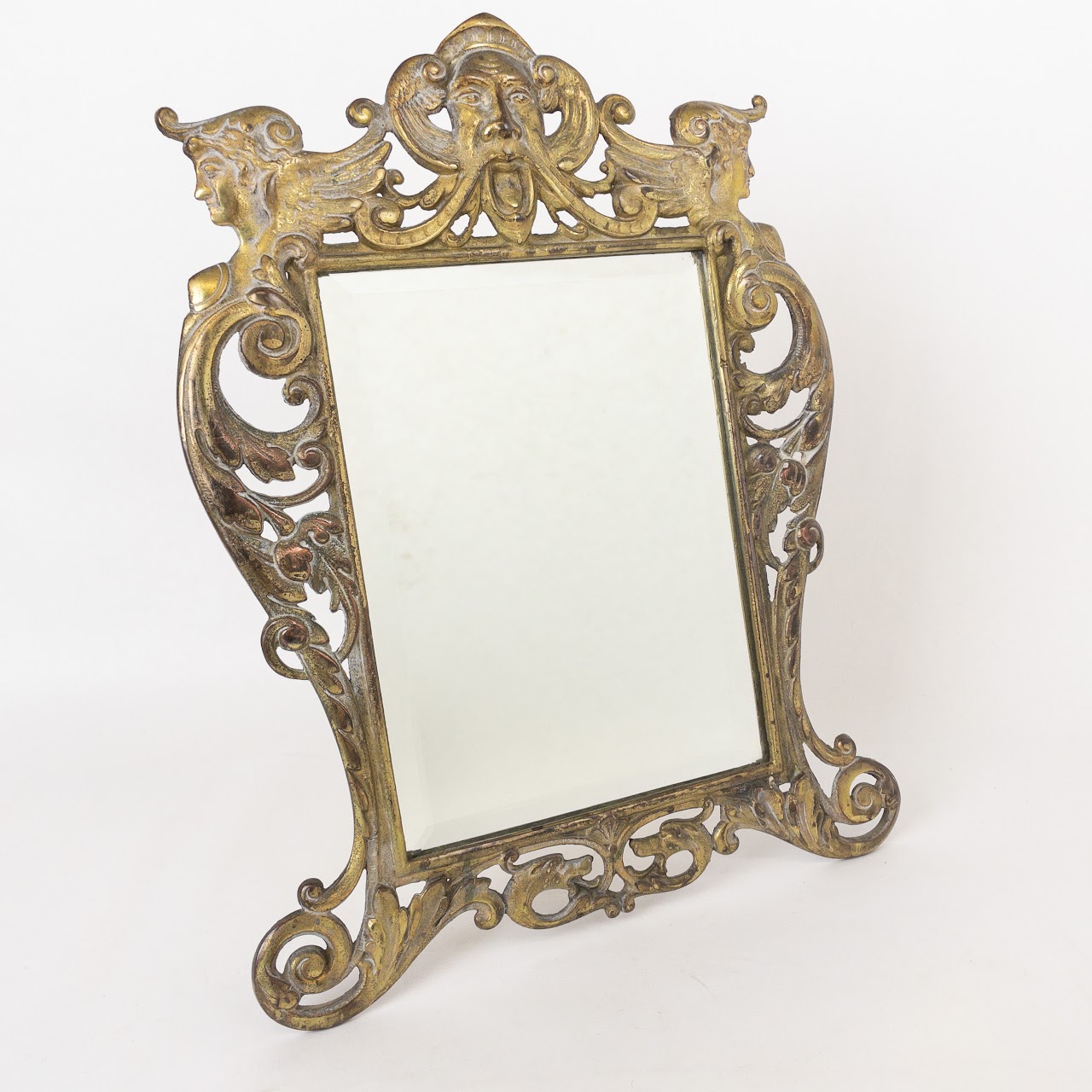 Brass Ornate Frame Mirror