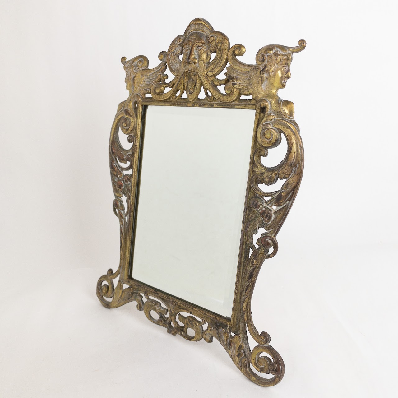 Brass Ornate Frame Mirror