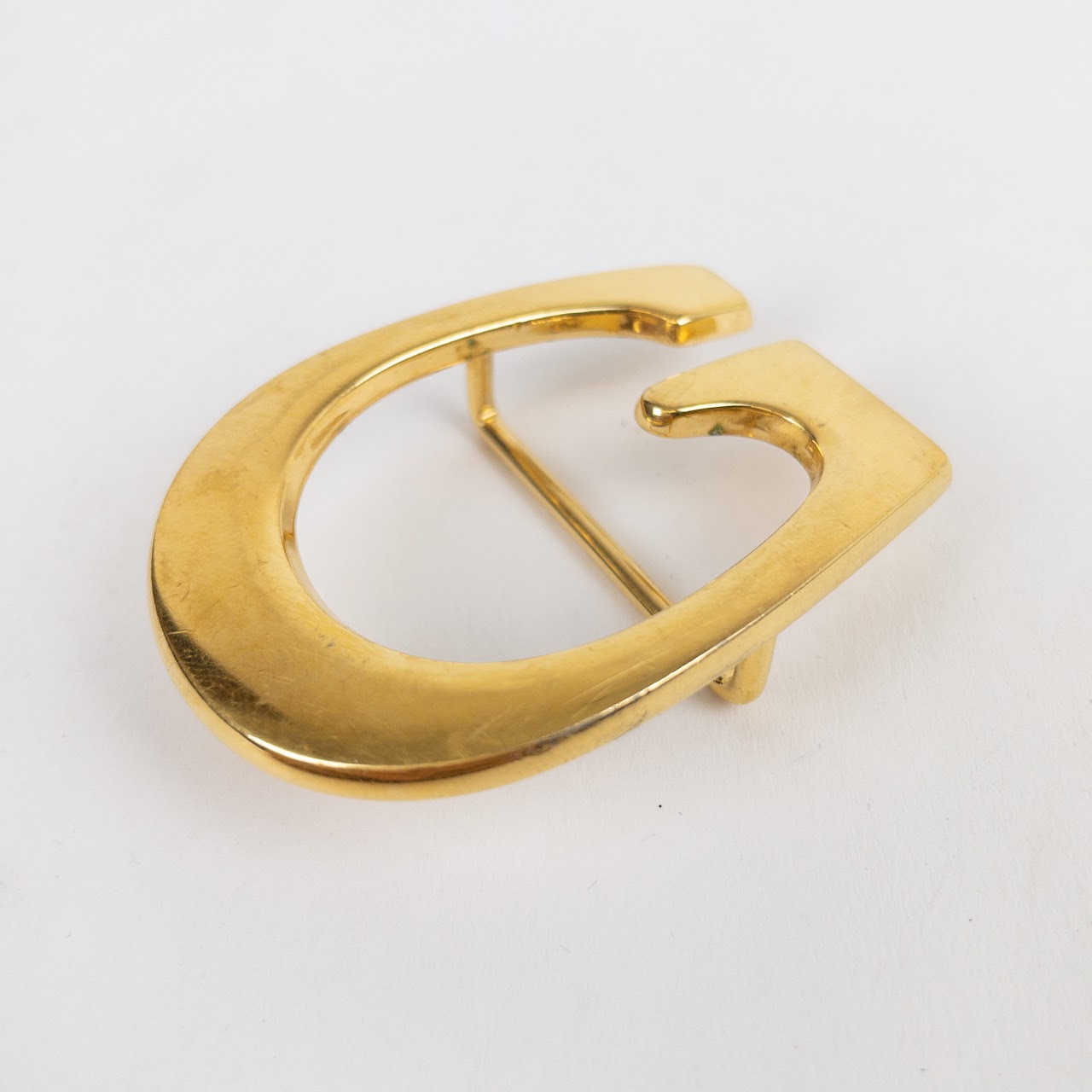 Gucci Vintage Reversible Gold Buckle Belt