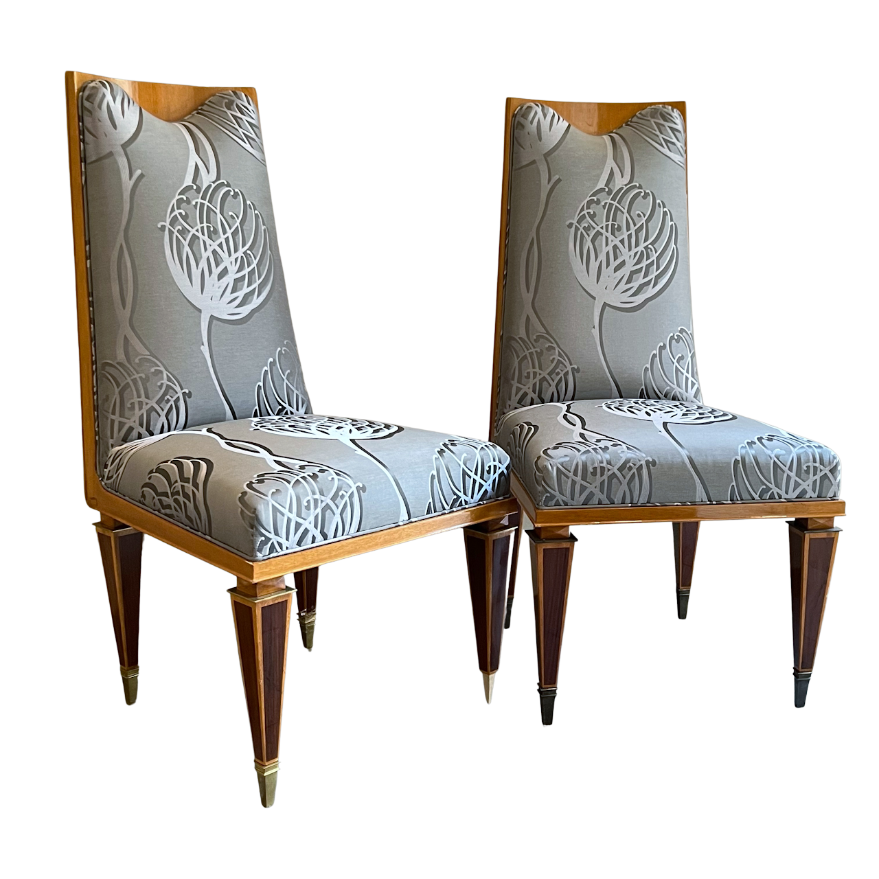 Art Deco Side Chair Pair