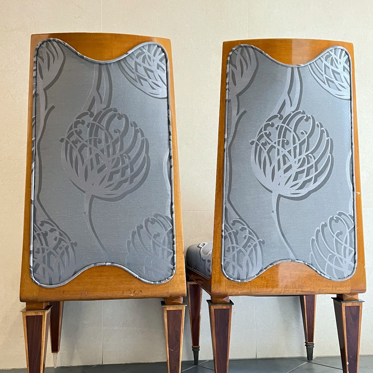 Art Deco Side Chair Pair