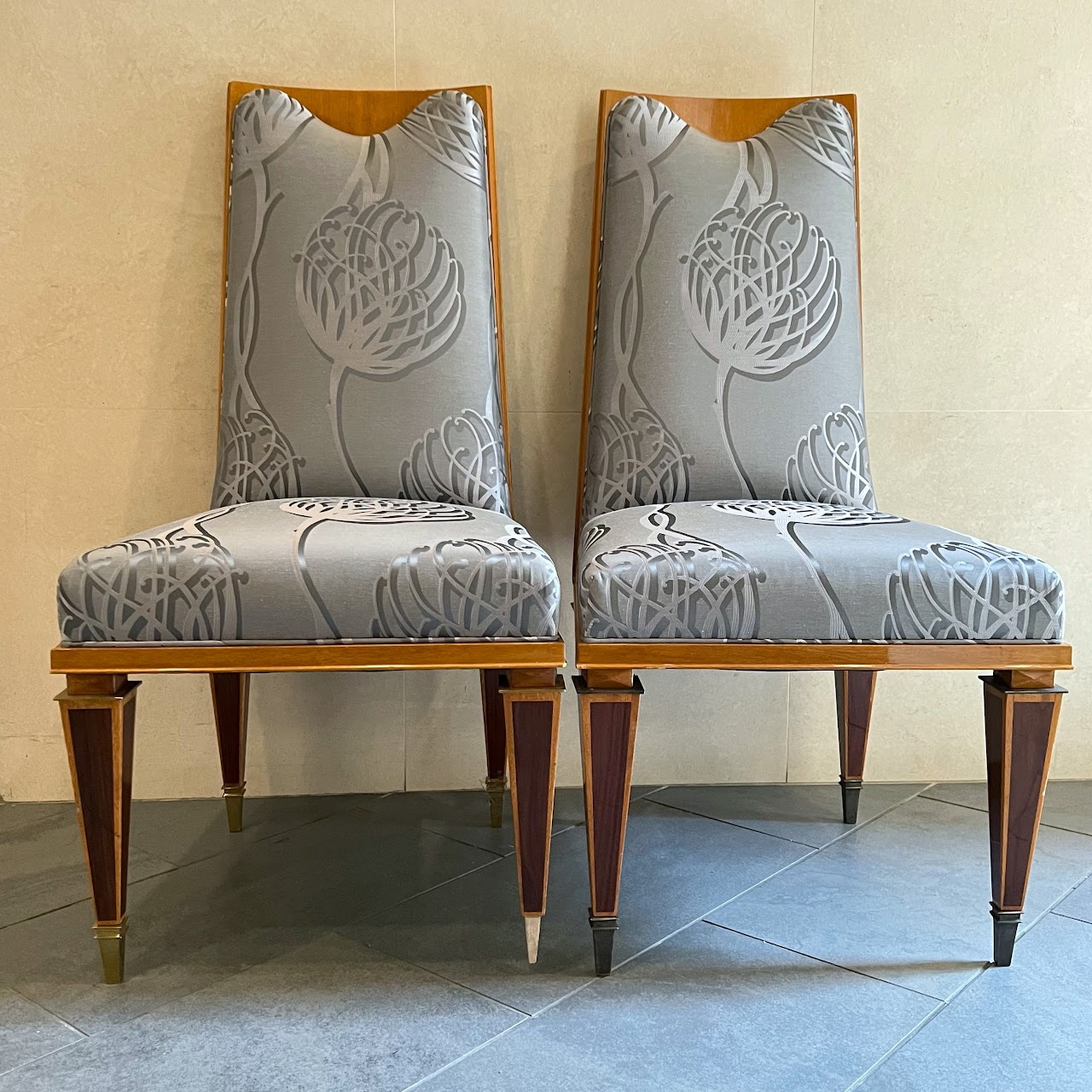 Art Deco Side Chair Pair