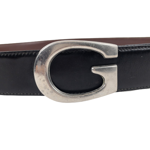 Gucci Vintage Reversible Silver  Buckle Belt