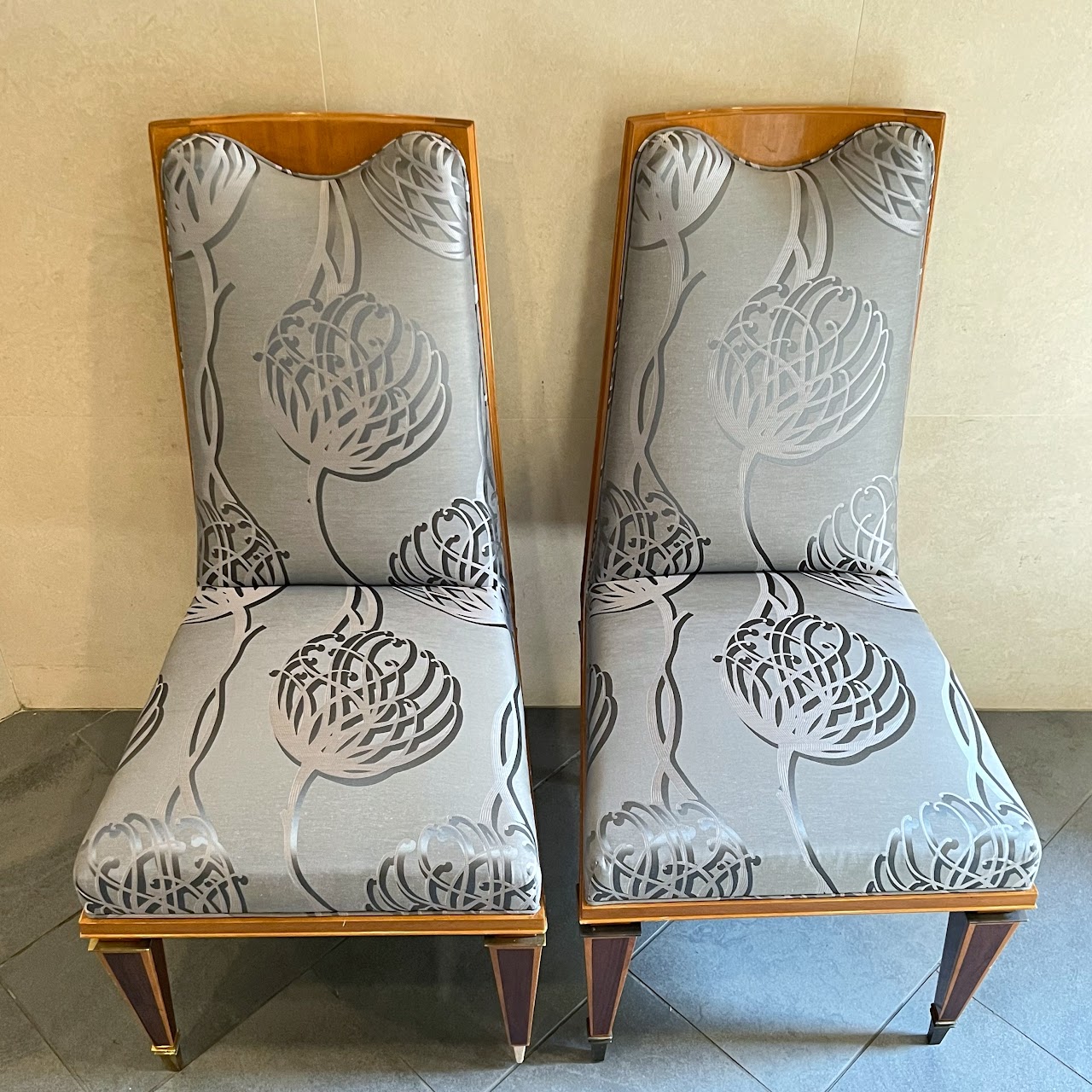 Art Deco Side Chair Pair