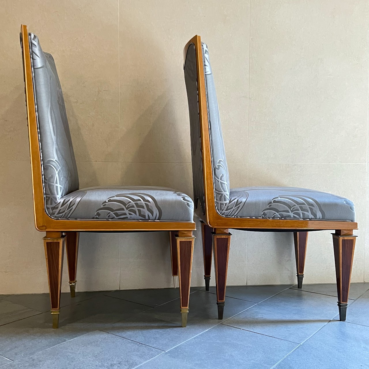 Art Deco Side Chair Pair