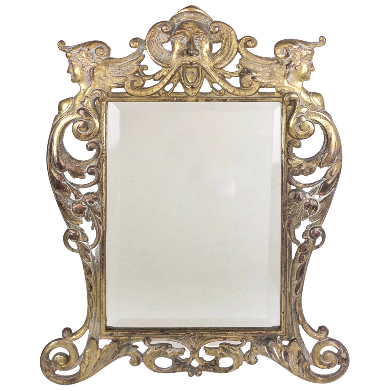 Brass Ornate Frame Mirror