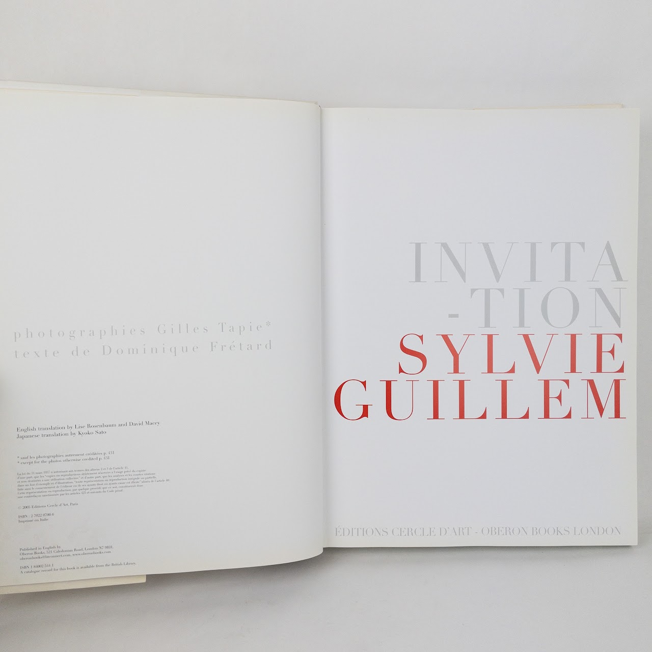 'Invitation Sylvie Guillem' Hardcover