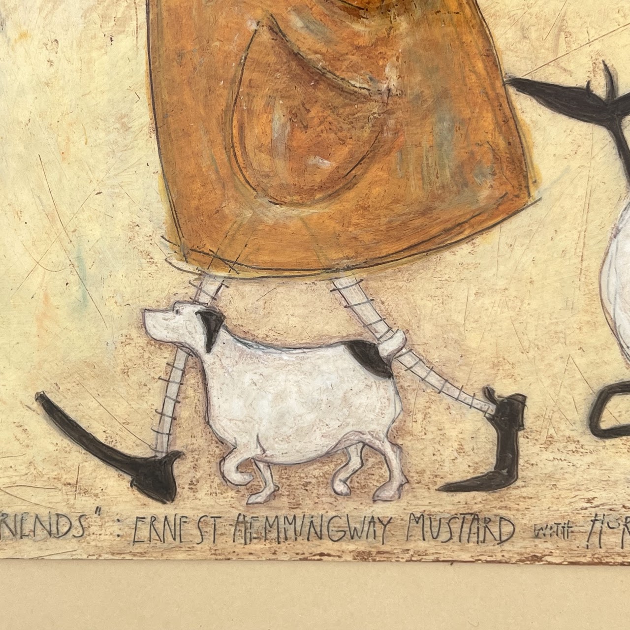 Sam Toft Signed Mixed Media Painting