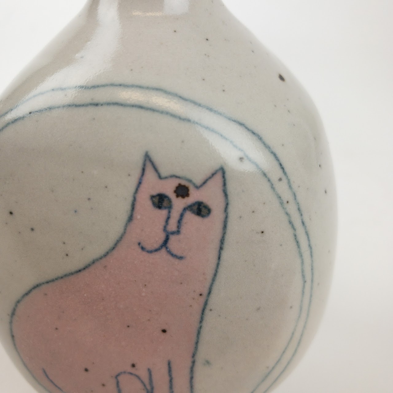 Ceramic Cat Vase