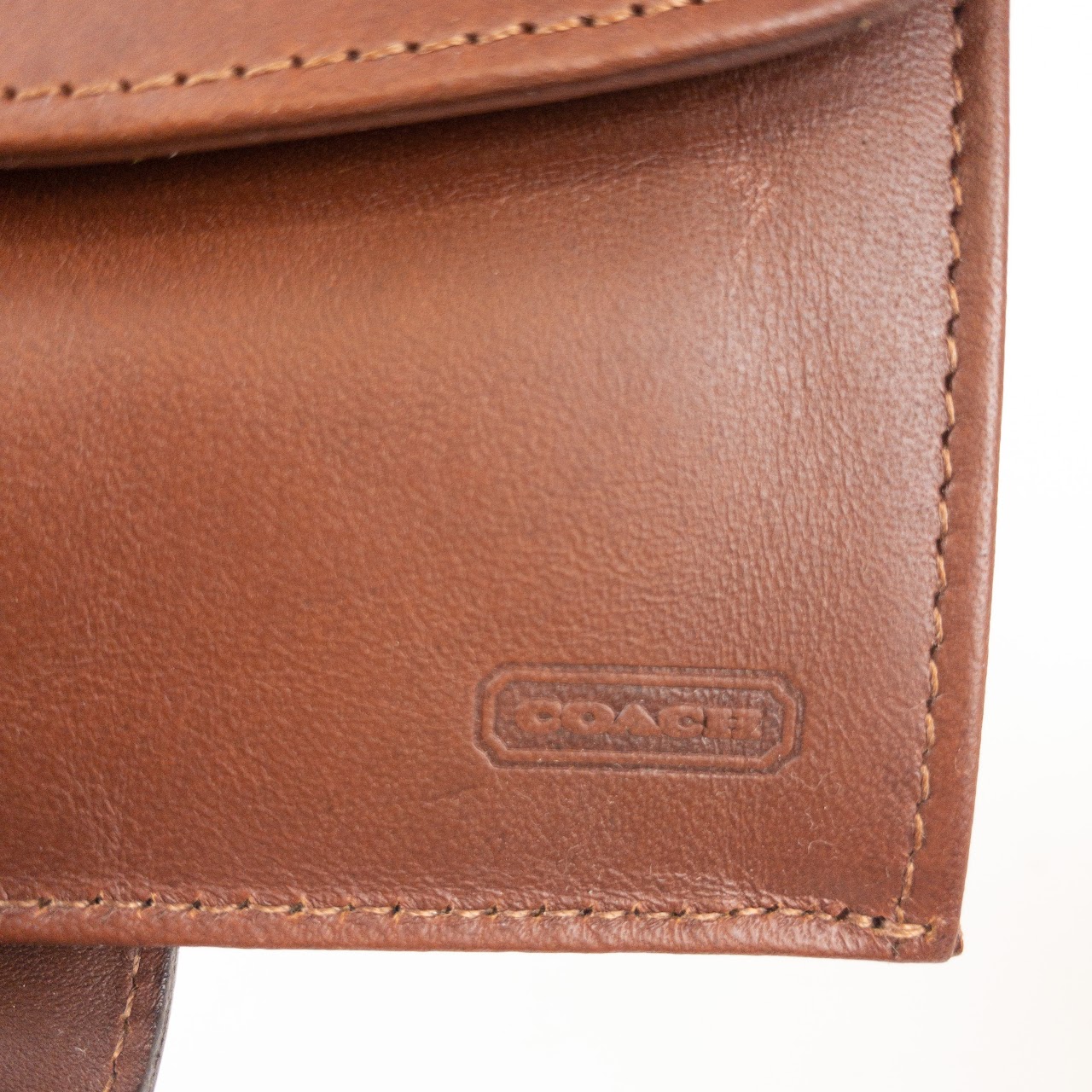 Coach Two-Tone Leather Wallet