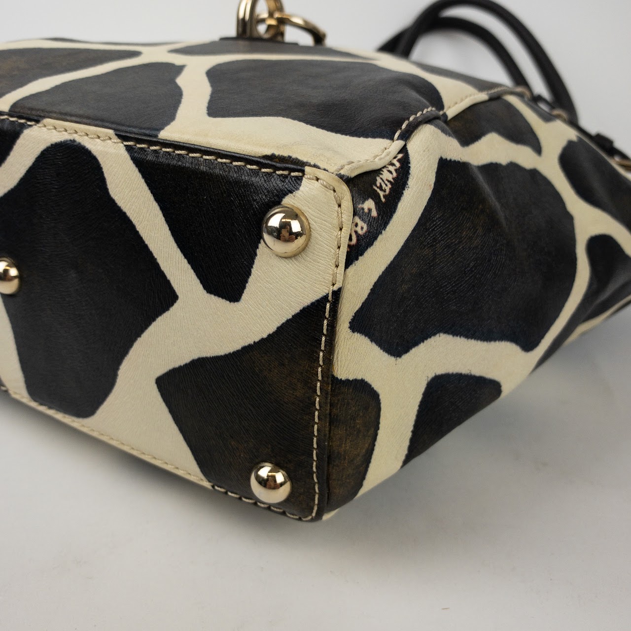 Dooney & Bourke Giraffe Print Leather Handbag