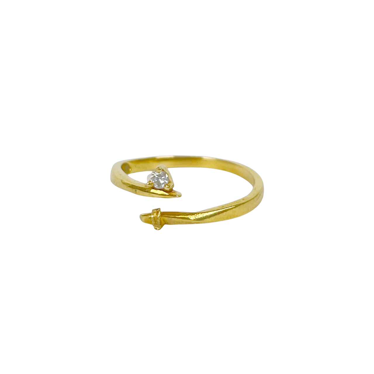 18K Gold & Diamond Damaged Ring