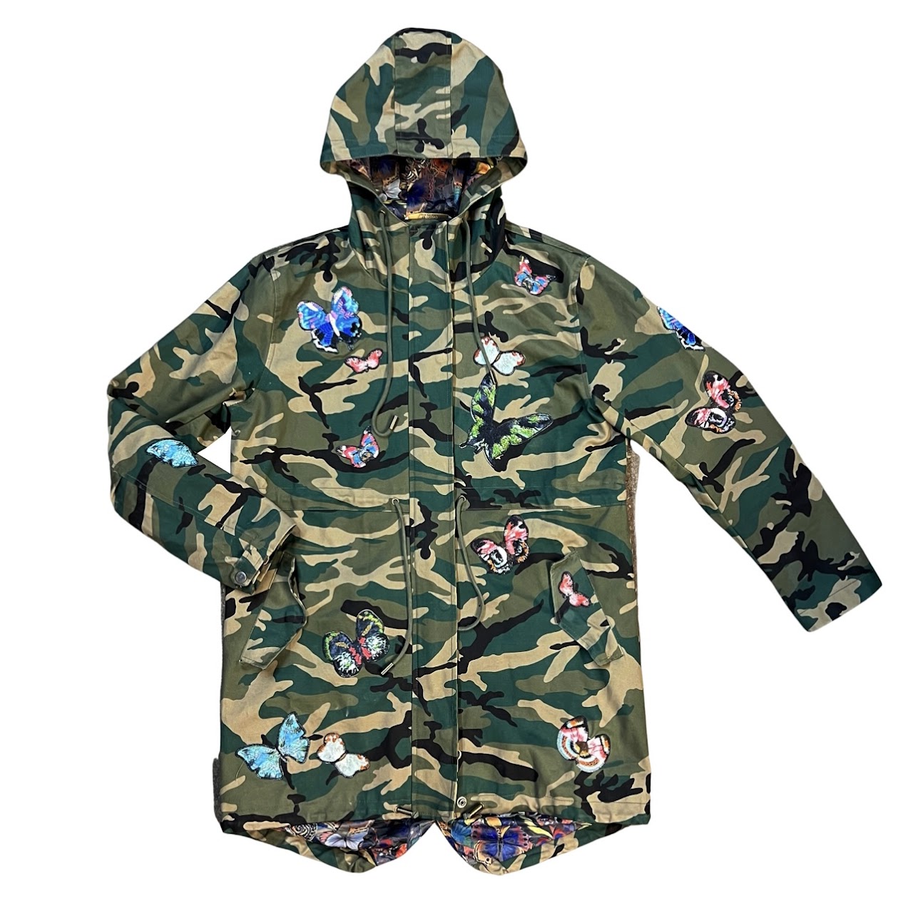 Supreme Smurfs Gore-tex Shell Jacket Woodland Camo in Green