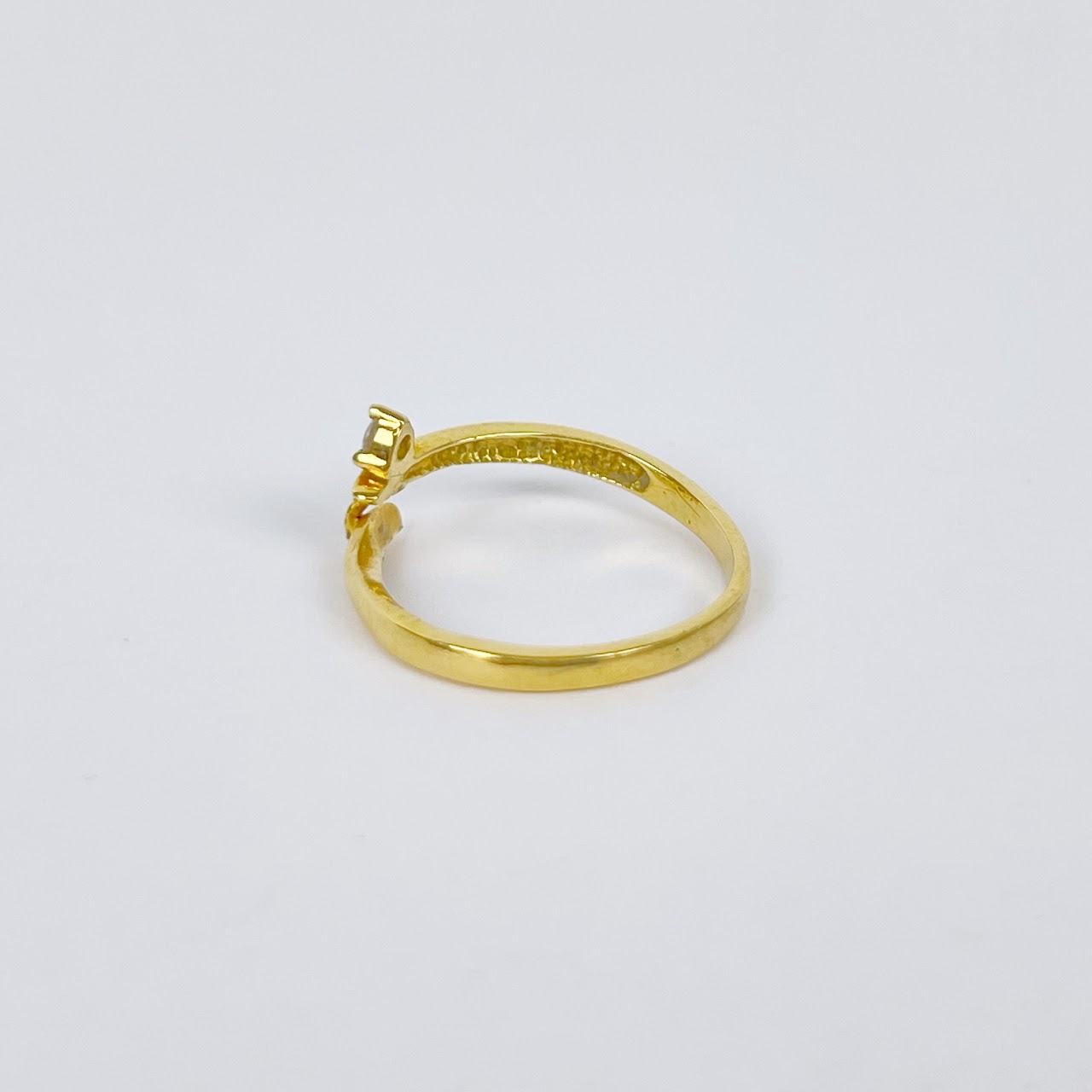 18K Gold & Diamond Damaged Ring