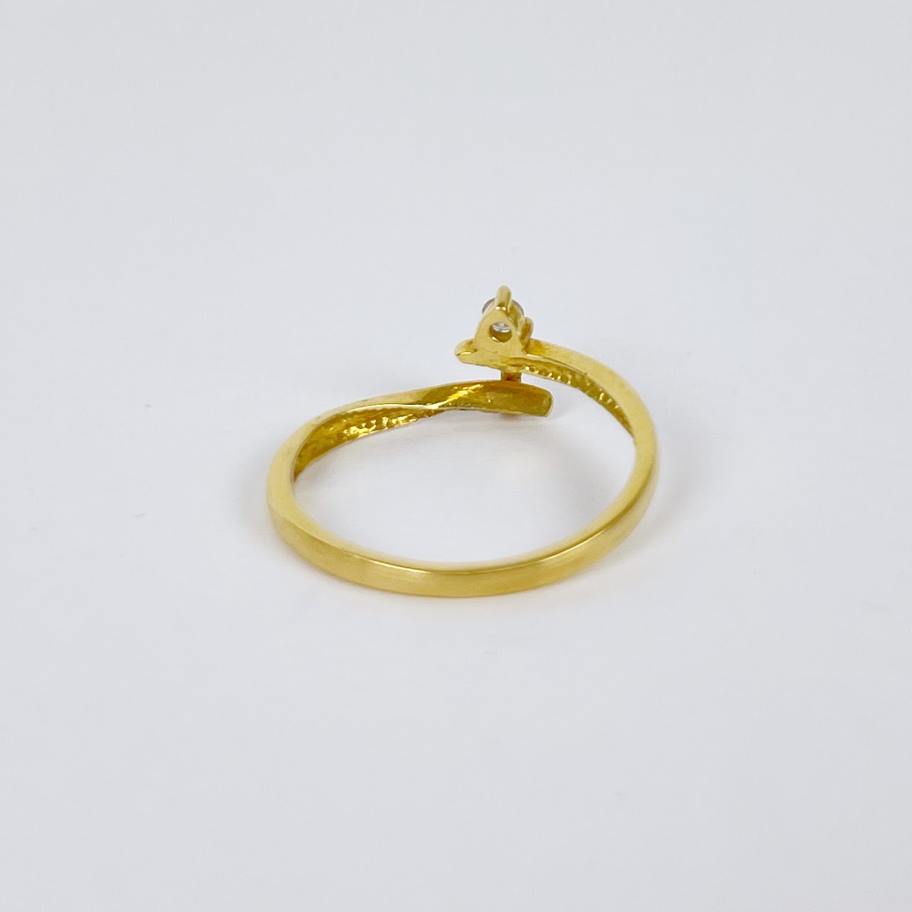 18K Gold & Diamond Damaged Ring