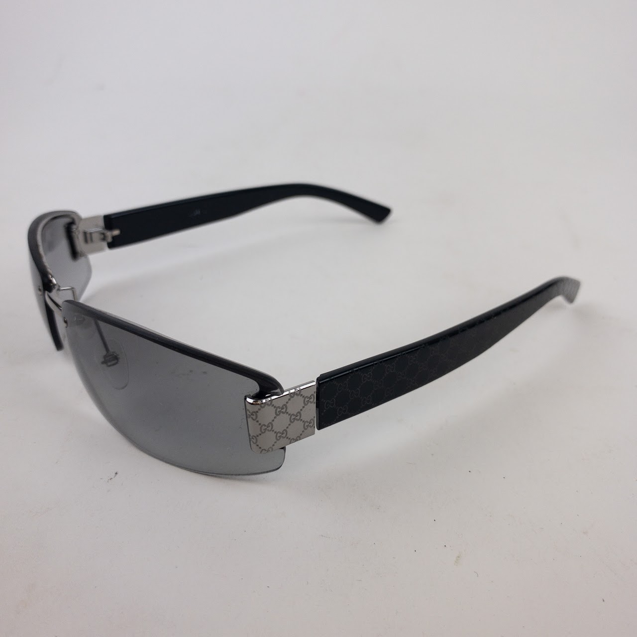 Gucci GG Monogram Rimless Sunglasses